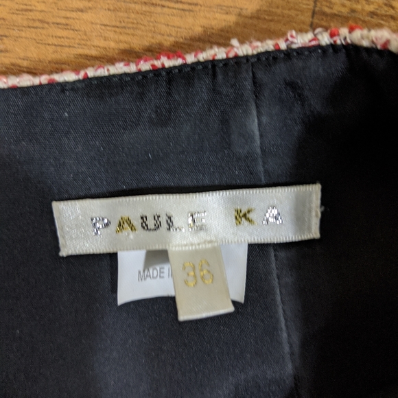 NWOT PAULE KA Tweed Denim A-Line Dress - Picture 6 of 8